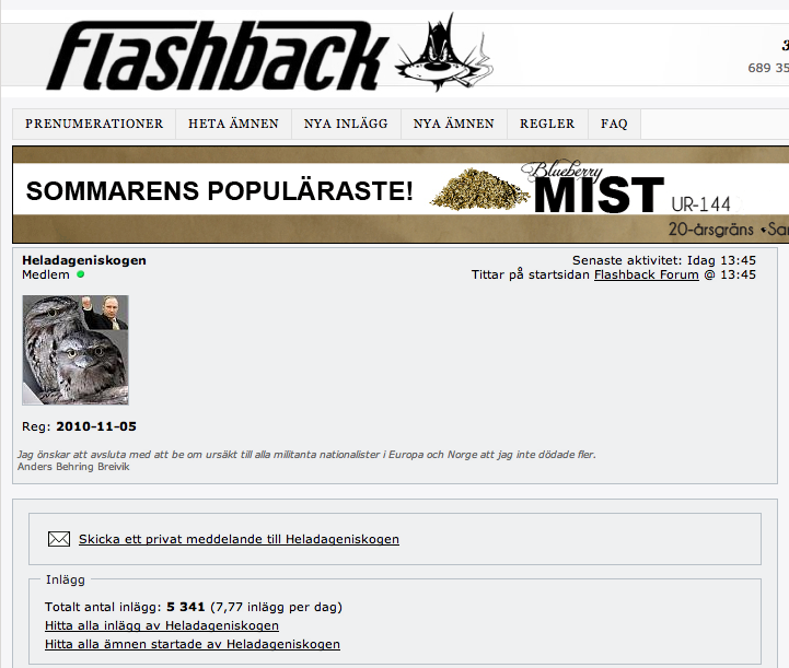 heladageniskogen, flashback talks, Flashback
